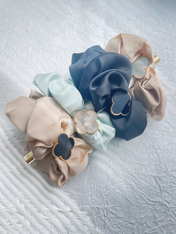 Four Leaf Clover Hair Scrunchies