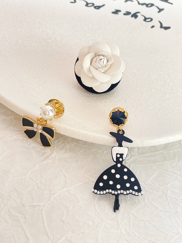 Set Of 3 Camellia Ballerina Girl Brooch